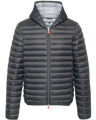 Save The Duck Zipped Padded Jacket - Grey