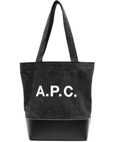 A.P.C. Small Axel Tote Bag - Black