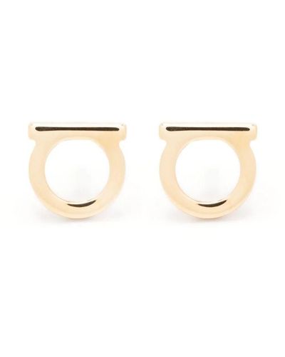 Ferragamo Gancini Gold Earrings - Metallic