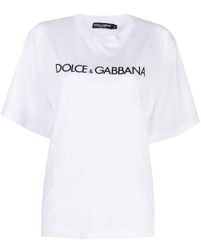 Dolce & Gabbana T-Shirt Con Stampa - Bianco