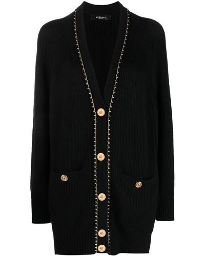 Versace Button-fastening Long-sleeve Cardigan - Black