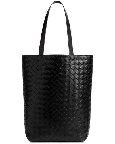 Bottega Veneta Small Braided Tote Bags - Black