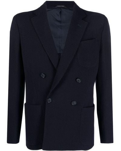 Giorgio Armani Upton double-breasted blazer - Blu