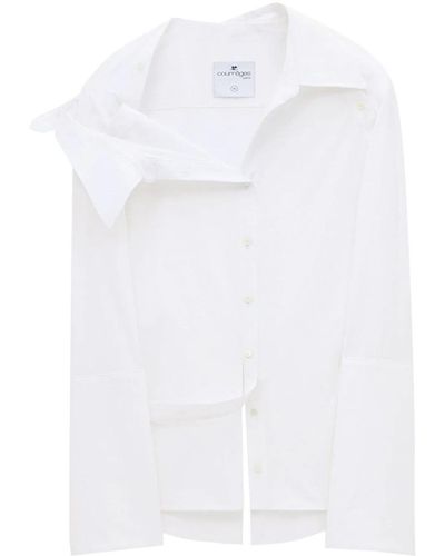 Courreges Asymmetric Modular Shirt - White