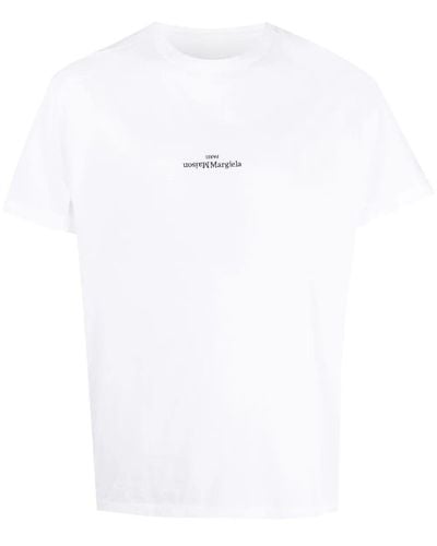 Maison Margiela Distorted Logo T-Shirt - White