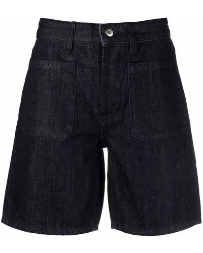 Jil Sander Pocketed Denim Shorts - Blue