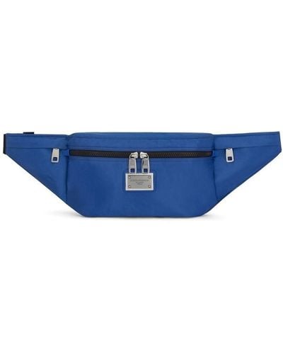 Dolce & Gabbana Logo-plaque Belt Bag - Blue