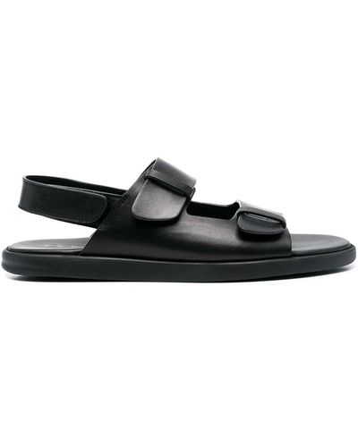 Doucal's Open-toe Leather Sandals - Black