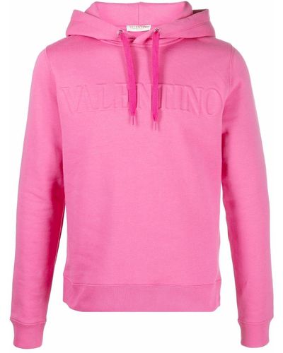 Valentino Felpa Logo - Pink
