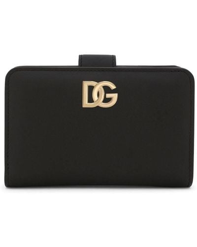Dolce & Gabbana Dg Logo Leather Card Case - Black