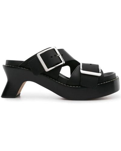 Loewe Ease Heel Slides - Black