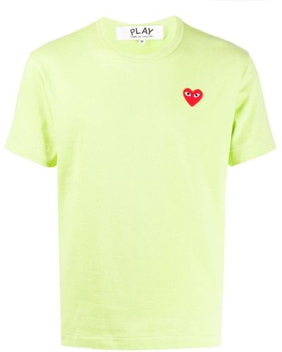 COMME DES GARÇONS PLAY T-shirt con cuore ricamato - Multicolore