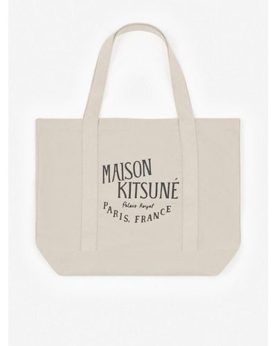 Maison Kitsuné Palais Royal Shopping Bag - White