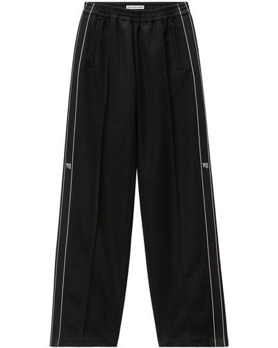 Alexander Wang Track Pant With Logo Tape - Black