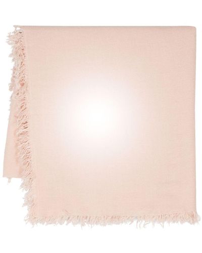 Faliero Sarti Lella Wool-Blend Frayed Scarf - Pink
