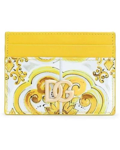 Dolce & Gabbana St Maiolica Card Holder - Yellow