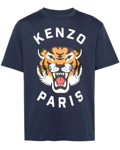 KENZO T-shirt Lucky Tiger - Blu