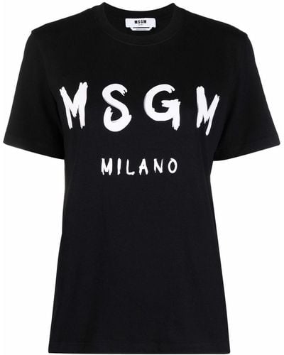 MSGM T-shirts e top - Nero