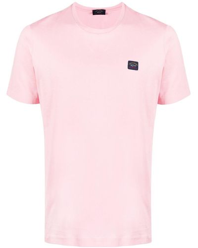 Paul & Shark T-Shirt Logo - Rosa