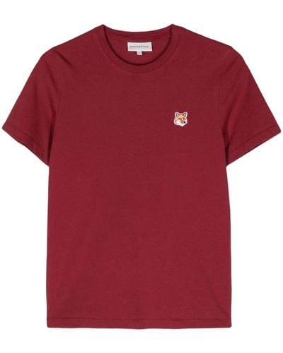 Maison Kitsuné Fox Logo T-Shirt - Red