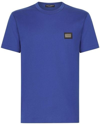 Dolce & Gabbana T-shirt DG Essentials girocollo - Blu