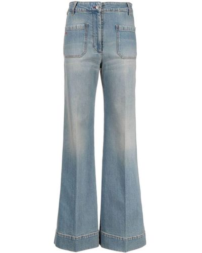 Victoria Beckham Alina Flared Jeans - Blue