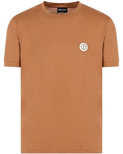 Giorgio Armani Jersey T-Shirt - Brown