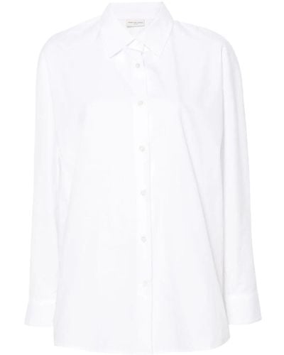 Dries Van Noten Casio Cotton Shirt - White