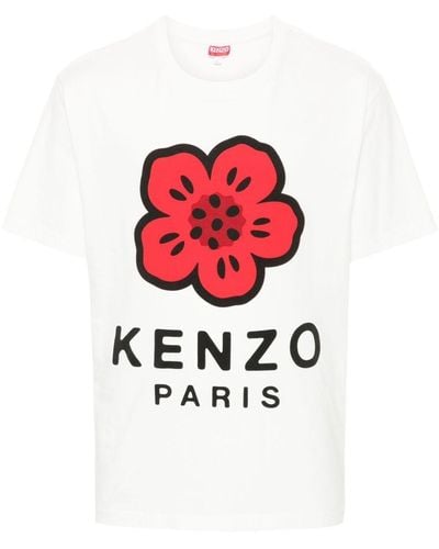 KENZO Boke Flower-Print T-Shirt - Red