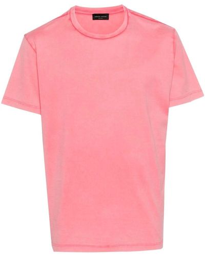 Roberto Collina Cotton T-Shirt - Pink