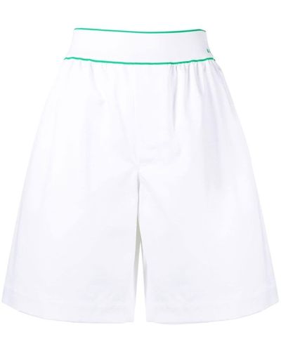 Bottega Veneta Shorts con ricamo - Bianco