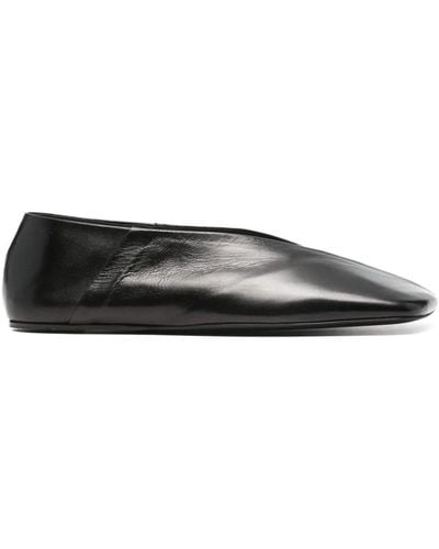 Jil Sander Tripon Ballerina Shoes - Black