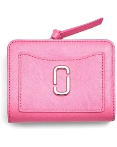 Marc Jacobs The Utility Snapshot Mini Compact Wallet Accessories - Pink
