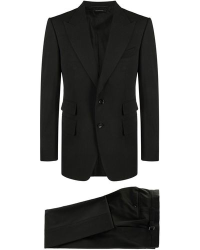 Tom Ford Sharkskin Shelton Suit - Black