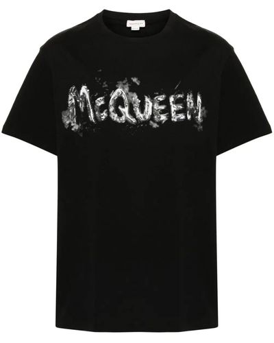 Alexander McQueen Graffiti T-shirt - Black