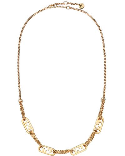 Fendi O`lock Necklace - White