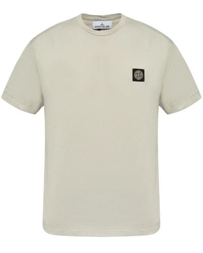 Stone Island Slim-Fit Jersey T-Shirt - White