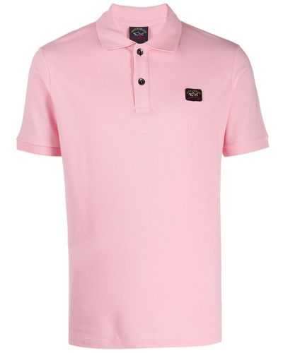 Paul & Shark Polo con logo - Rosa