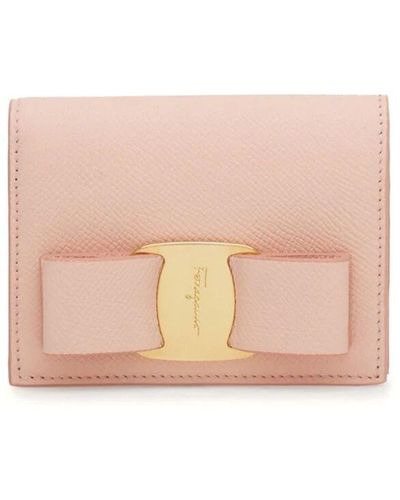 Ferragamo Vara Bow Wallet Accessories - Pink