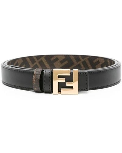 Fendi Ff Square Belt Accessories - Black