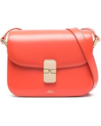 A.P.C. Small Grace Crossbody Bag - Red