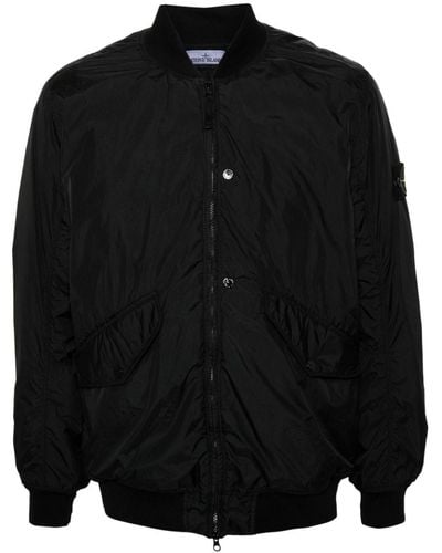 Stone Island Padded Zipped Jacket - Black