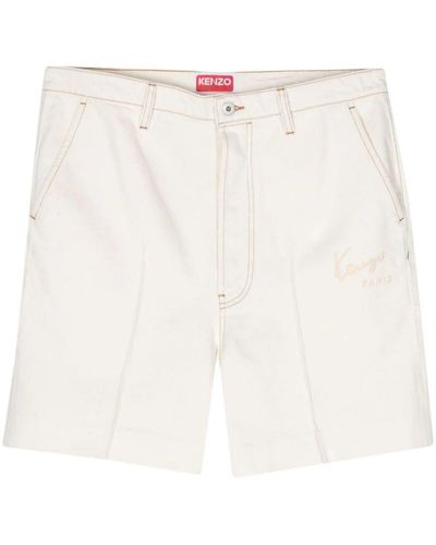 KENZO Creations Relaxed Straight Short - White