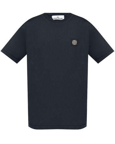 Stone Island Slim-Fit Jersey T-Shirt - Blue
