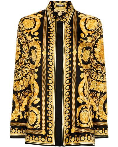 Versace Camicia barocco - Giallo