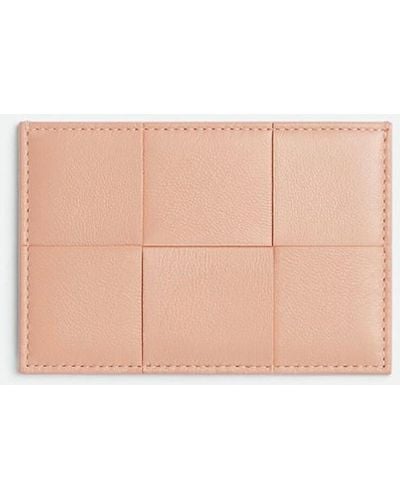 Bottega Veneta Cassette Credit Card Holder - Pink
