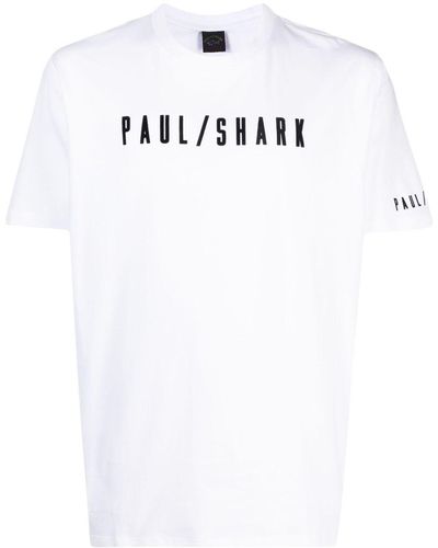 Paul & Shark Logo-print Cotton T-shirt - White