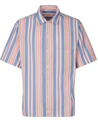 Tintoria Mattei 954 Short-sleeved Striped Shirt - Multicolour
