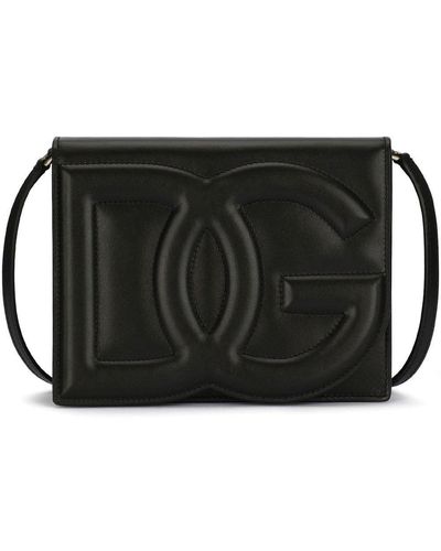 Dolce & Gabbana Borsa a tracolla nera in rilievo donna dolce&gabbana - Nero