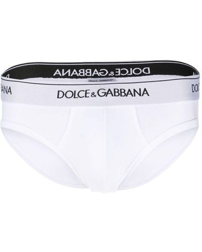 Dolce & Gabbana Set Di 2 Slip - Bianco